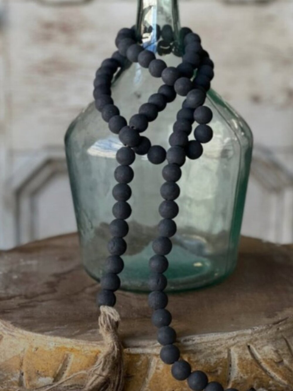 Black Tassel Tied Garland